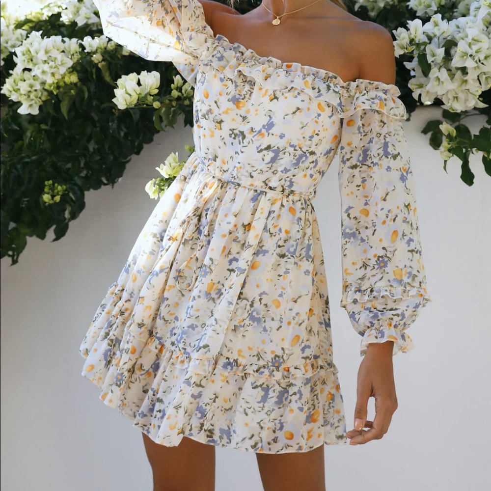 Hello Molly Petal Times Yellow Dress LARGE